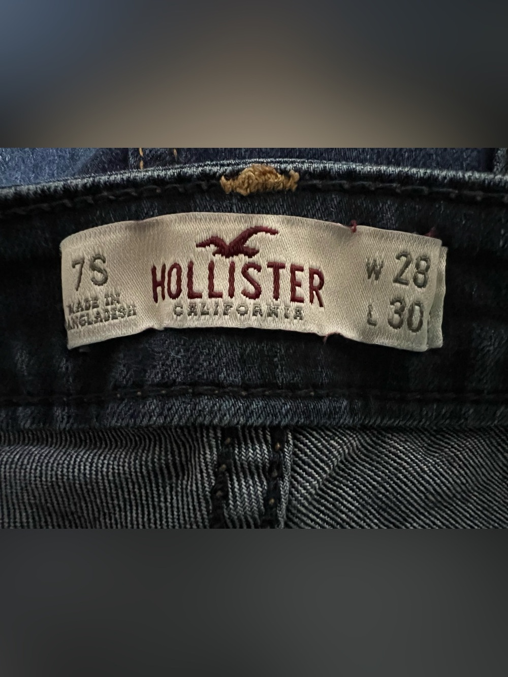 Hollister Dark Indigo Straight Leg Jeans - Picture 7 of 7